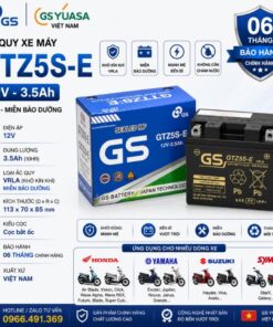 Ắc quy GS GTZ5S-E dùng cho xe gì