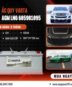 Bình ắc quy VARTA AGM LN6 605901095 12V 105AH CCA 950A XE SANG web