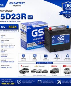 1. Ưu điểm nổi bật của bình GS MF 55D23R