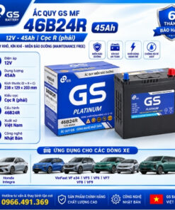 Bình ắc quy GS MF 46B24R dùng cho xe gì
