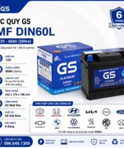 Bình ắc quy GS MF DIN60L 60AH dùng cho xe nào acquyxe247