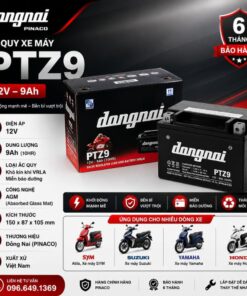 Thông số kỹ thuật ắc quy Đồng Nai PTZ9 12V – 9Ah