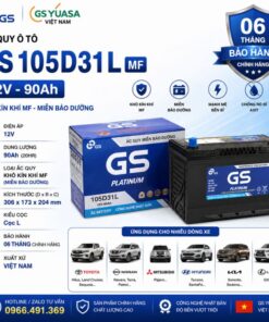 Ưu điểm nổi bật của bình ắc quy GS MF 105D31L 12V-90Ah