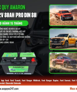 Ắc quy Amaron 12V 80AH (Pro DIN 80) 5 Ắc quy Amaron 12V 80AH (Pro DIN 80) ắc quy ấn độ nhập khẩu