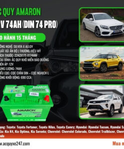 Ắc quy Amaron 74AH (Din 74 Pro) 12V