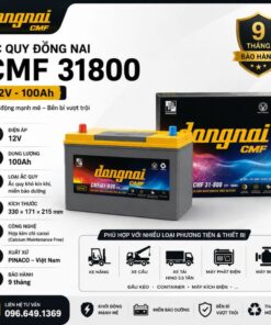 Ắc quy Đồng Nai CMF 31800 ĐN - 12V - 100Ah
