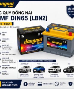Ắc quy Đồng Nai CMF DIN65 [LBN2]Ford EcoSport, Fiesta, Focus, Mondeo, Ranger 2.2, Transit