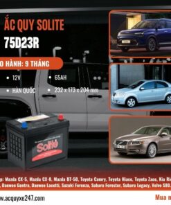 Bình SOLITE 75D23R dùng cho xe gì