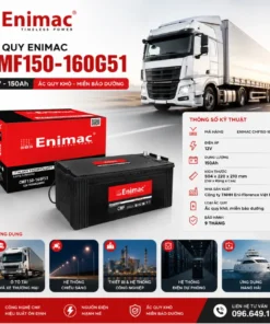 Bình ắc quy CMF 150-160G51 ENIMAC (12V-150AH) cho tàu thuyền, ô tô tải