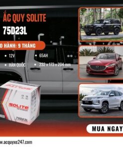 Binh ac quy SOLITE 65ah 75D23L 12V 65AH